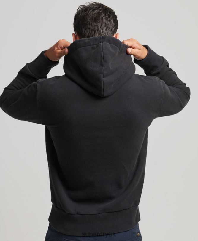 Into The Woods Graphic Hoodie Men Dark Grey Clothing Superdry 66N8N586