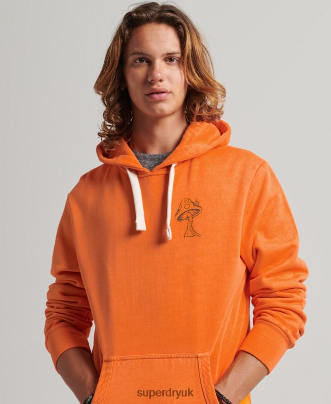 Into The Woods Graphic Hoodie Men Orange Clothing Superdry 66N8N707
