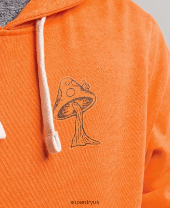 Into The Woods Graphic Hoodie Men Orange Clothing Superdry 66N8N707