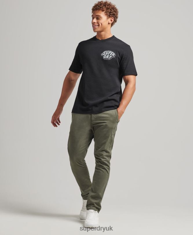 Into The Woods Graphic T-Shirt Men Dark Grey Clothing Superdry 66N8N4853