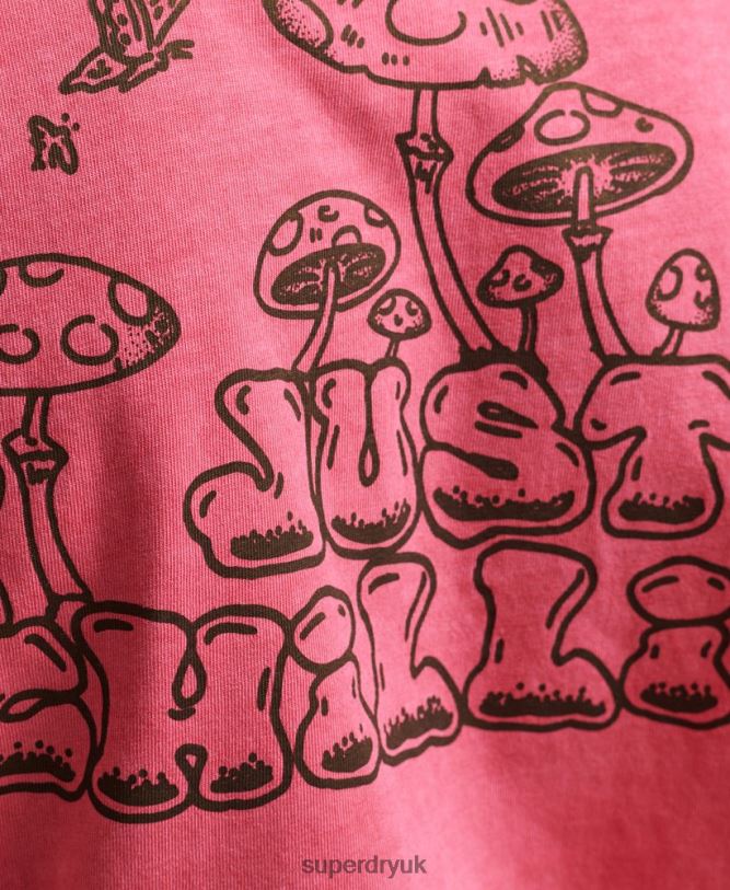 Into The Woods Graphic T-Shirt Men Pink Clothing Superdry 66N8N4793