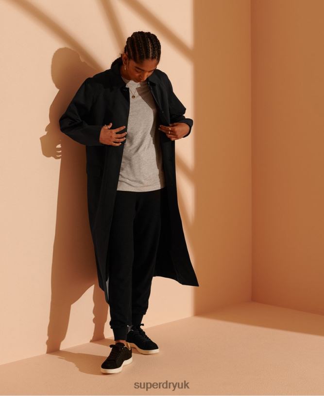 Limited Edition Classic Mac Women Black Clothing Superdry 66N8N3849