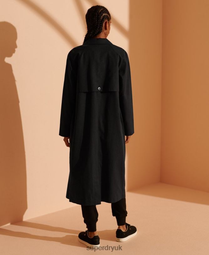 Limited Edition Classic Mac Women Black Clothing Superdry 66N8N3849