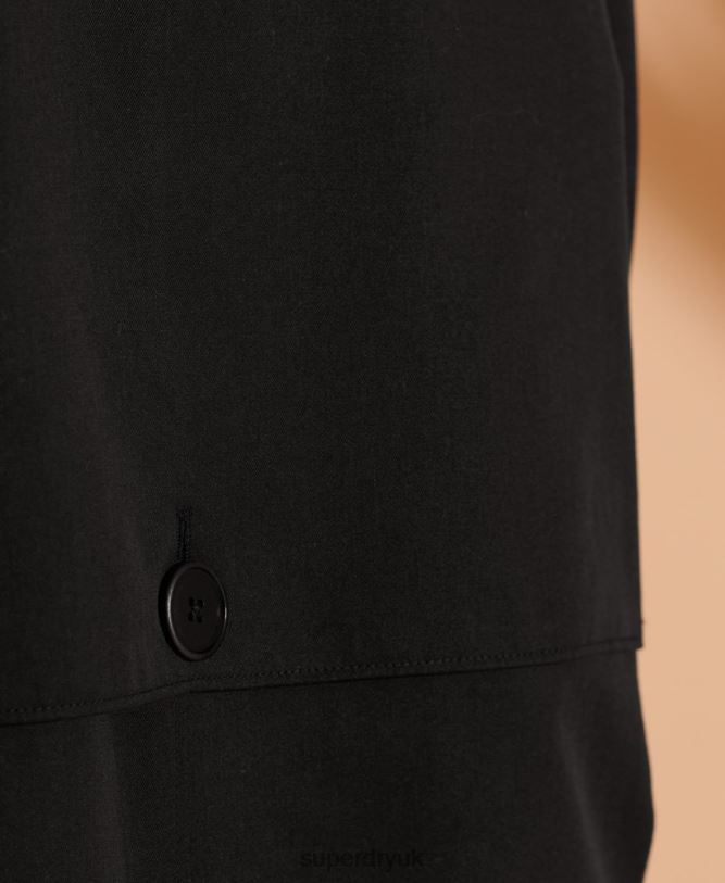 Limited Edition Classic Mac Women Black Clothing Superdry 66N8N3849