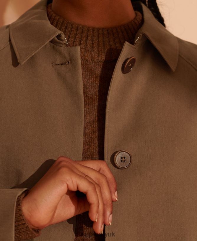 Limited Edition Classic Mac Women Brown Clothing Superdry 66N8N5692