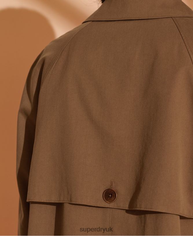 Limited Edition Classic Mac Women Brown Clothing Superdry 66N8N5692