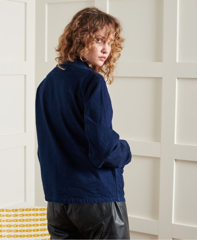 Limited Edition Dry Artist Jacket Women Navy Clothing Superdry 66N8N5563