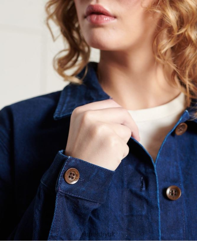 Limited Edition Dry Artist Jacket Women Navy Clothing Superdry 66N8N5563