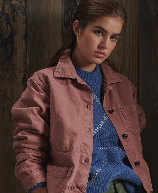 Limited Edition Dry Artist Jacket Women Pink Clothing Superdry 66N8N5678