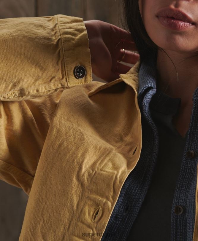 Limited Edition Dry Artist Jacket Women Yellow Clothing Superdry 66N8N5683