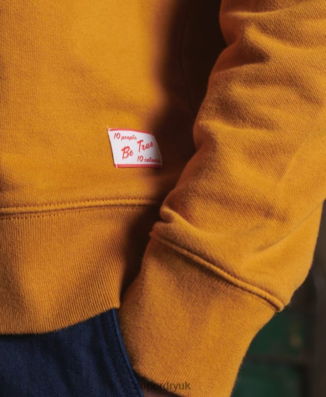 Limited Edition Dry Graphic Sweatshirt Men Yellow Clothing Superdry 66N8N5235