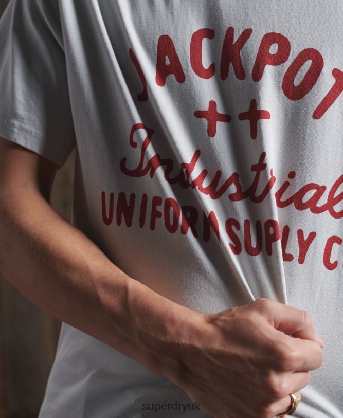 Limited Edition Dry Graphic T-Shirt Men Pink Clothing Superdry 66N8N4984