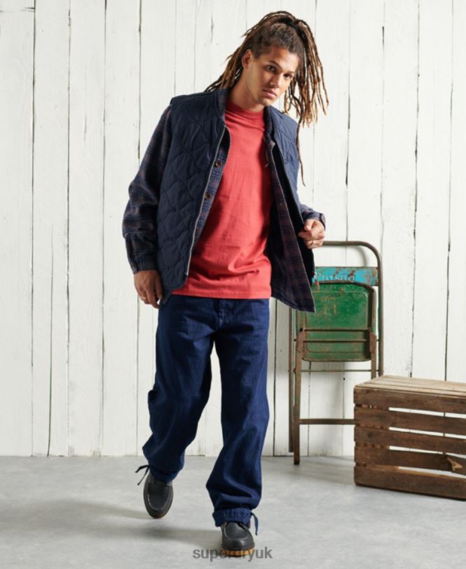 Limited Edition Dry Graphic T-Shirt Men Red Clothing Superdry 66N8N4981