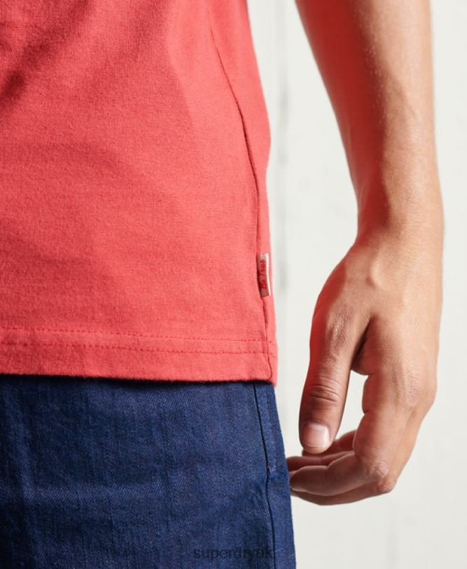 Limited Edition Dry Graphic T-Shirt Men Red Clothing Superdry 66N8N4981