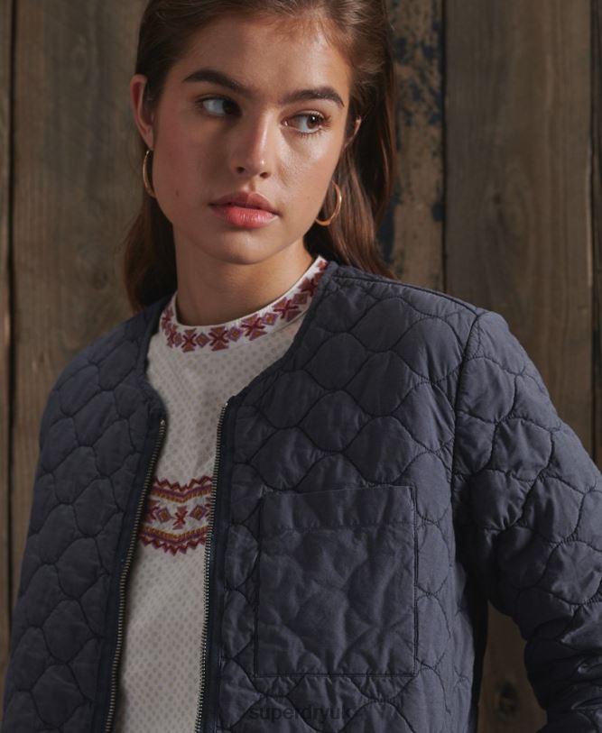 Limited Edition Dry Liner Jacket Women Navy Clothing Superdry 66N8N5529