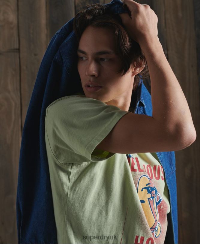 Limited Edition Dry Wit T-Shirt Men White Clothing Superdry 66N8N4980