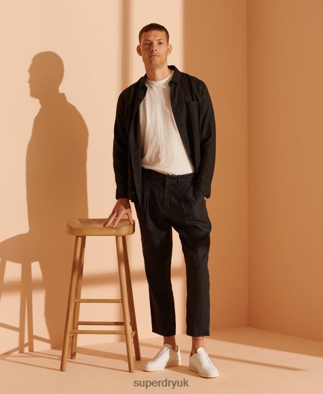 Limited Edition Hemp T-Shirt Men White Clothing Superdry 66N8N4986