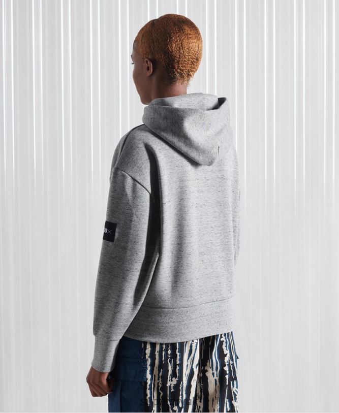 Limited Edition SDX Box Drop Hoodie Men Grey Clothing Superdry 66N8N874