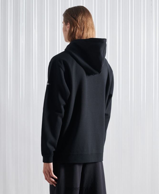 Limited Edition SDX NYC Hoodie Men Black Clothing Superdry 66N8N5237