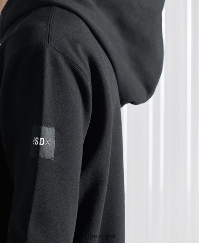 Limited Edition SDX NYC Hoodie Men Black Clothing Superdry 66N8N5237
