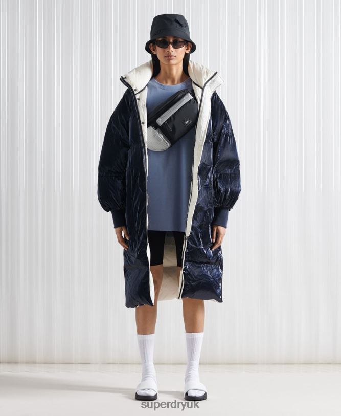 Limited Edition SDX Reversible Down Coat Women Cream Clothing Superdry 66N8N5627