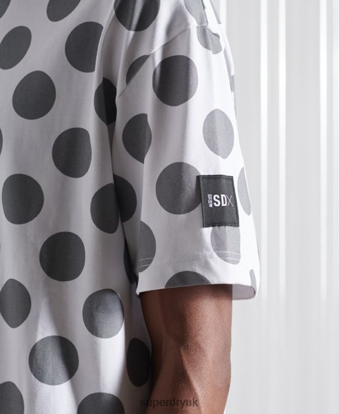 Limited Edition SDX Tokyo Graphic T-Shirt Men Grey Clothing Superdry 66N8N4965