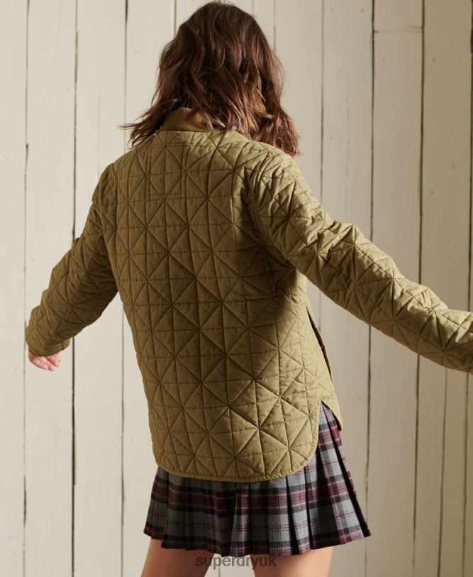 Liner Jacket Women Tan Clothing Superdry 66N8N5732