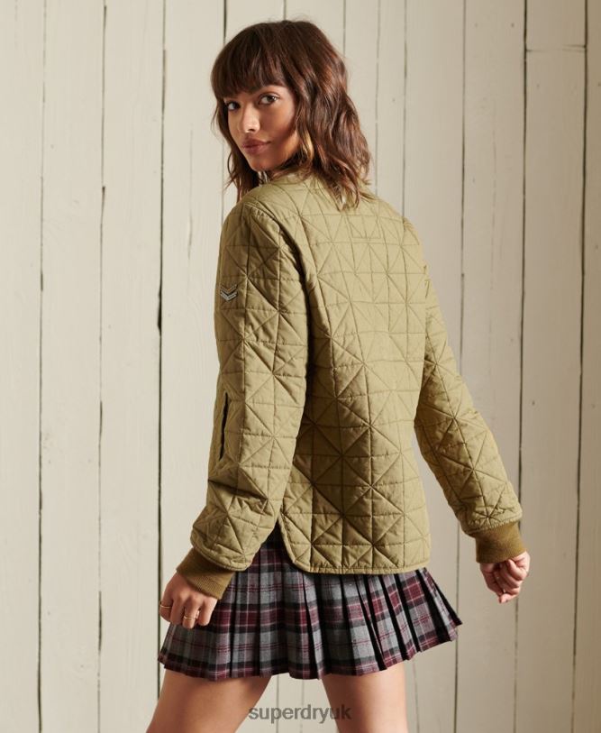 Liner Jacket Women Tan Clothing Superdry 66N8N5732