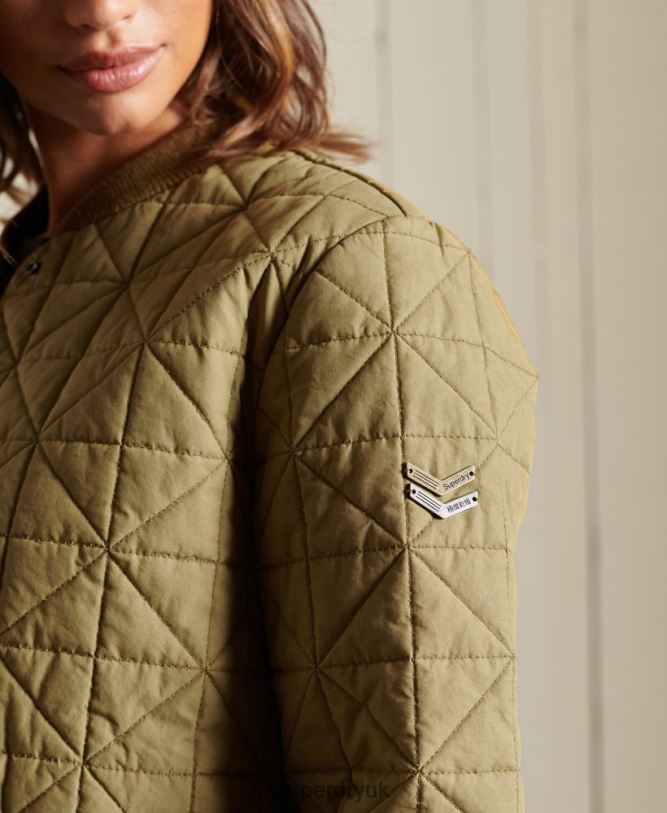 Liner Jacket Women Tan Clothing Superdry 66N8N5732