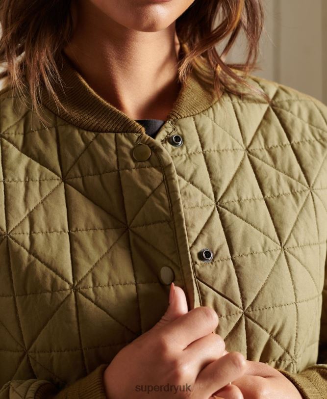 Liner Jacket Women Tan Clothing Superdry 66N8N5732