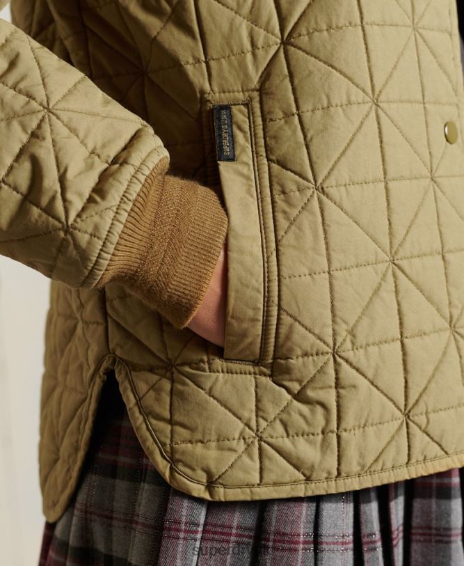 Liner Jacket Women Tan Clothing Superdry 66N8N5732