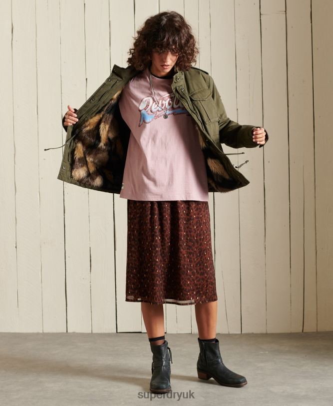 M65 Premium Field Jacket Women Green Clothing Superdry 66N8N5595