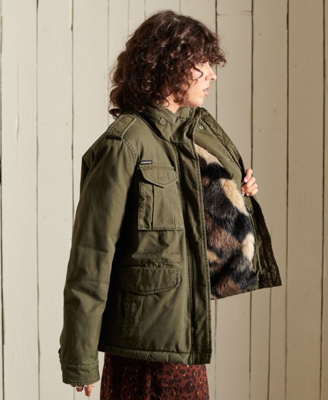 M65 Premium Field Jacket Women Green Clothing Superdry 66N8N5595