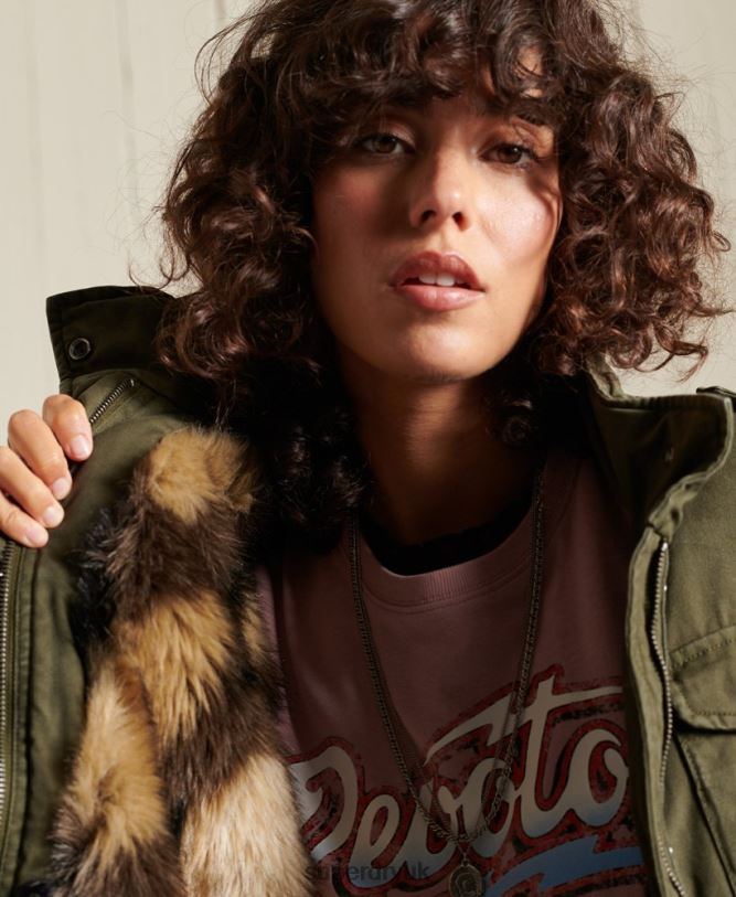 M65 Premium Field Jacket Women Green Clothing Superdry 66N8N5595