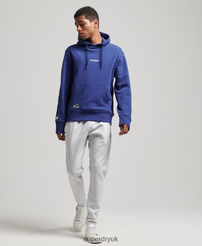 Micro Logo Hoodie Men Navy Clothing Superdry 66N8N5897