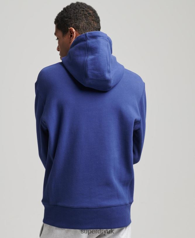 Micro Logo Hoodie Men Navy Clothing Superdry 66N8N5897