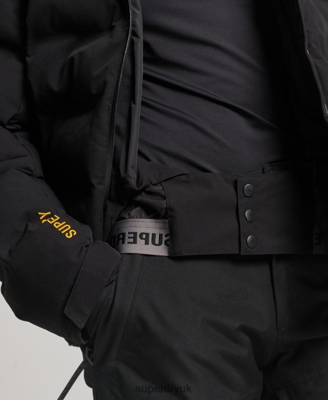 Motion Pro Puffer Jacket Women Black Clothing Superdry 66N8N3637
