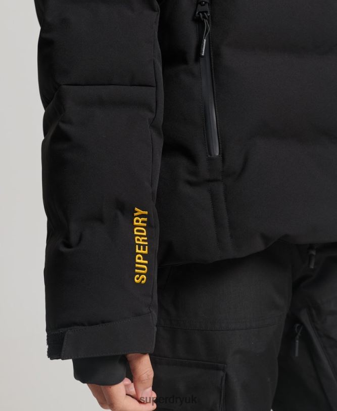 Motion Pro Puffer Jacket Women Black Clothing Superdry 66N8N3637