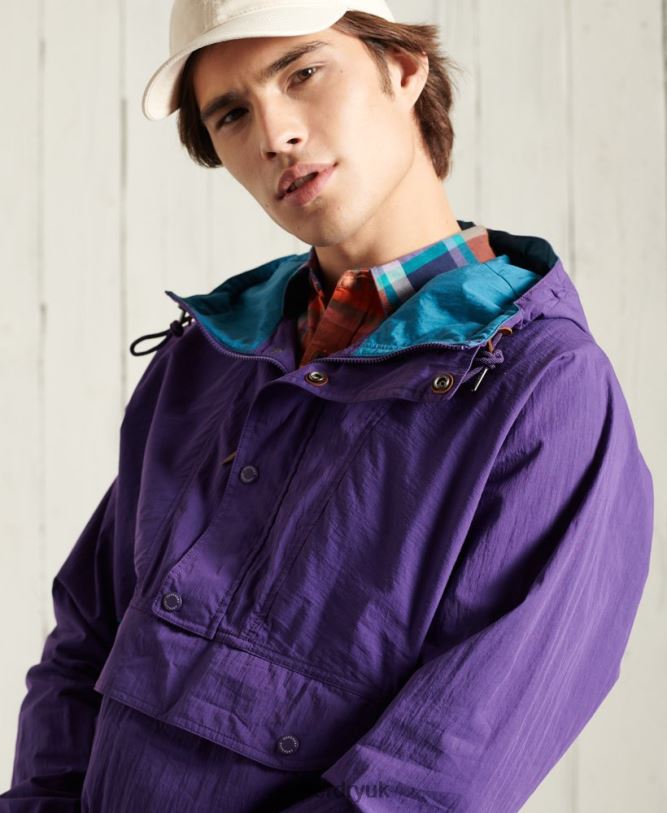 Mountain Casual Jacket Men Purple Clothing Superdry 66N8N4639