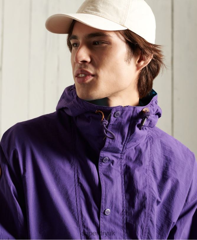 Mountain Casual Jacket Men Purple Clothing Superdry 66N8N4639