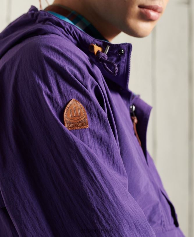 Mountain Casual Jacket Men Purple Clothing Superdry 66N8N4639