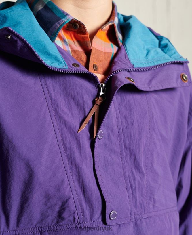Mountain Casual Jacket Men Purple Clothing Superdry 66N8N4639
