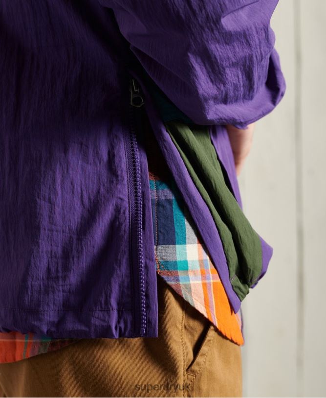 Mountain Casual Jacket Men Purple Clothing Superdry 66N8N4639