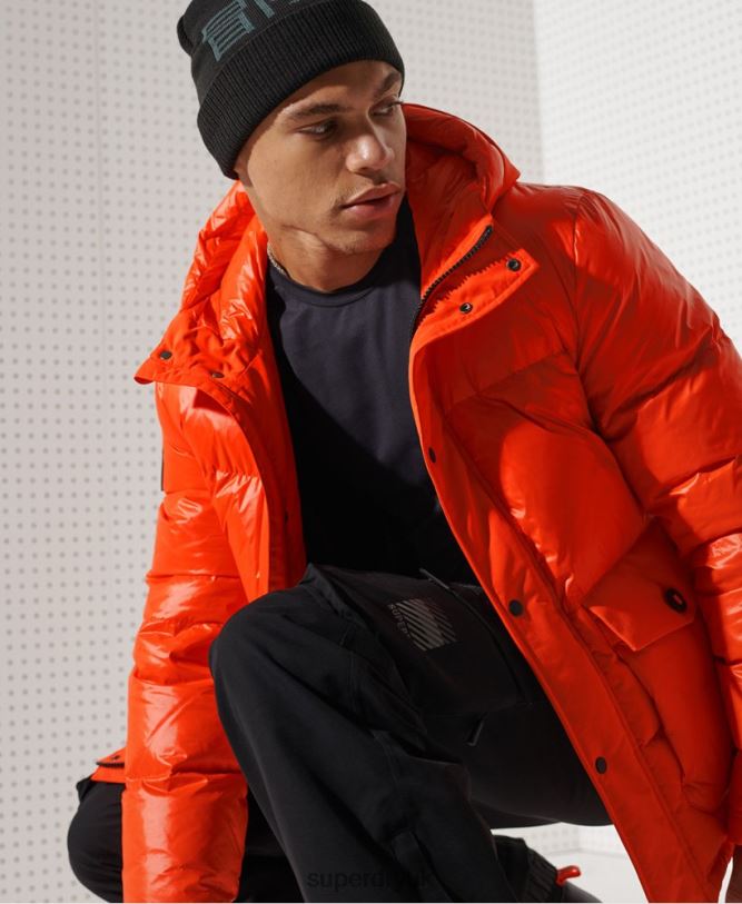 Mountain Down Rescue Jacket Men Orange Clothing Superdry 66N8N4601