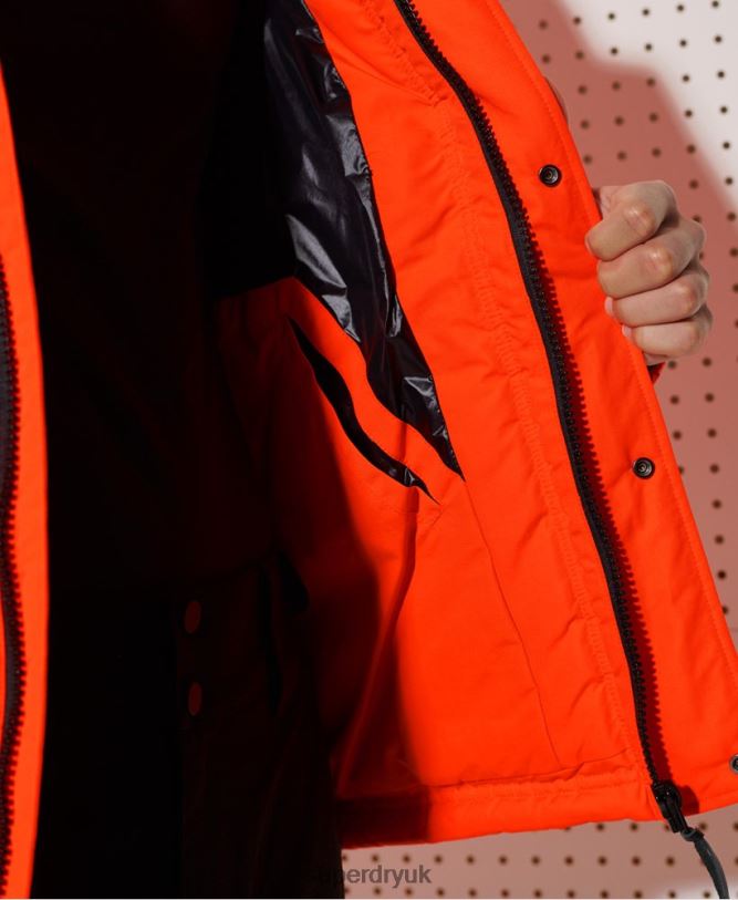 Mountain Down Rescue Jacket Men Orange Clothing Superdry 66N8N4601