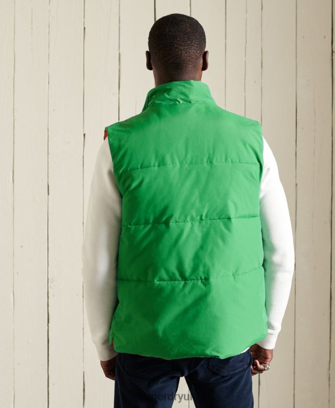 Mountain Gilet Men Green Clothing Superdry 66N8N1176