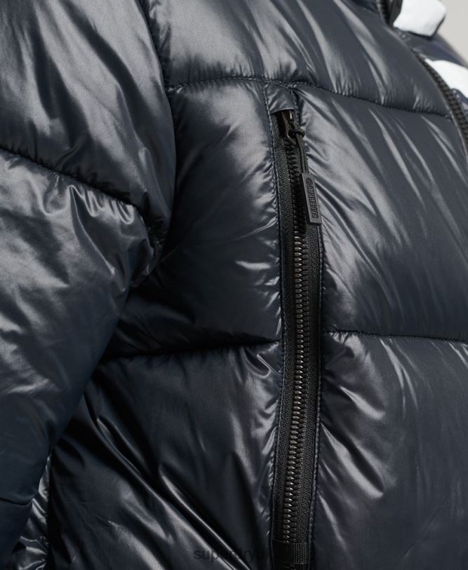 Mountain Hooded Alpine Jacket Men Navy Clothing Superdry 66N8N4581