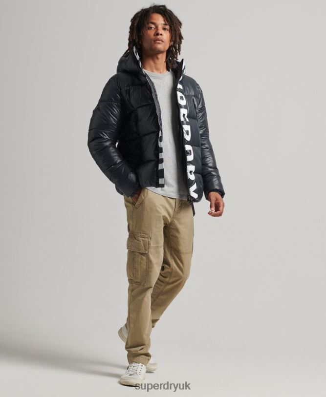 Mountain Hooded Alpine Jacket Men Navy Clothing Superdry 66N8N4581