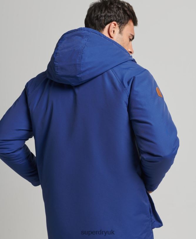 Mountain Padded Parka Jacket Men Navy Clothing Superdry 66N8N4480