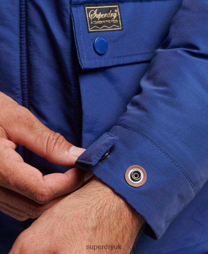 Mountain Padded Parka Jacket Men Navy Clothing Superdry 66N8N4480